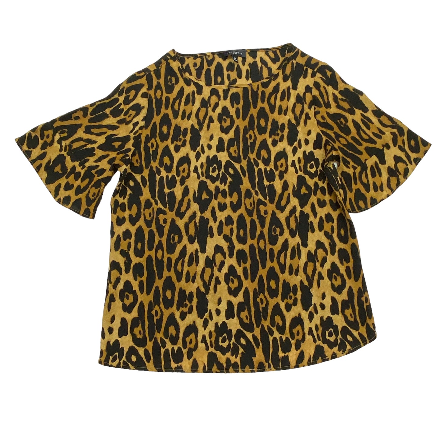 ANIMAL PRINT BLOUSE SS by LIMITED Size:XS