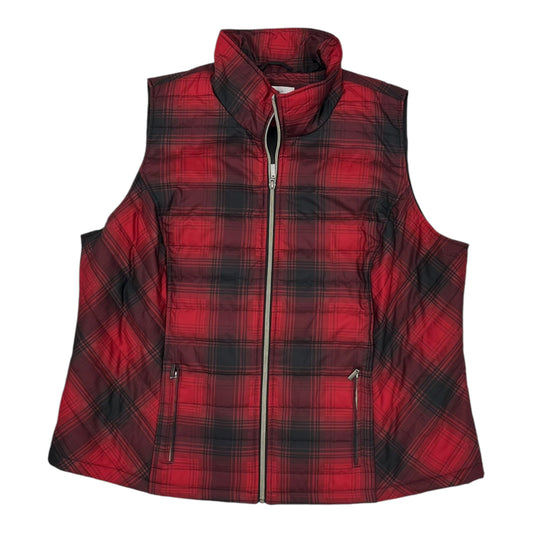 Vest Puffer & Quilted By Cj Banks In Red, Size:2X