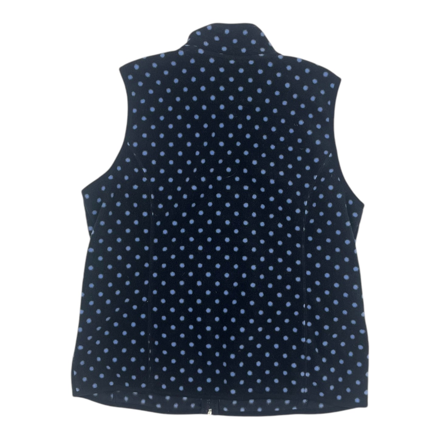 Vest Fleece By Karen Scott In Polkadot Pattern, Size:L