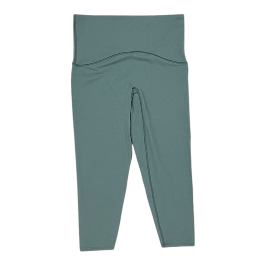 Athletic Leggings Capris By Spanx In Green, Size:1X