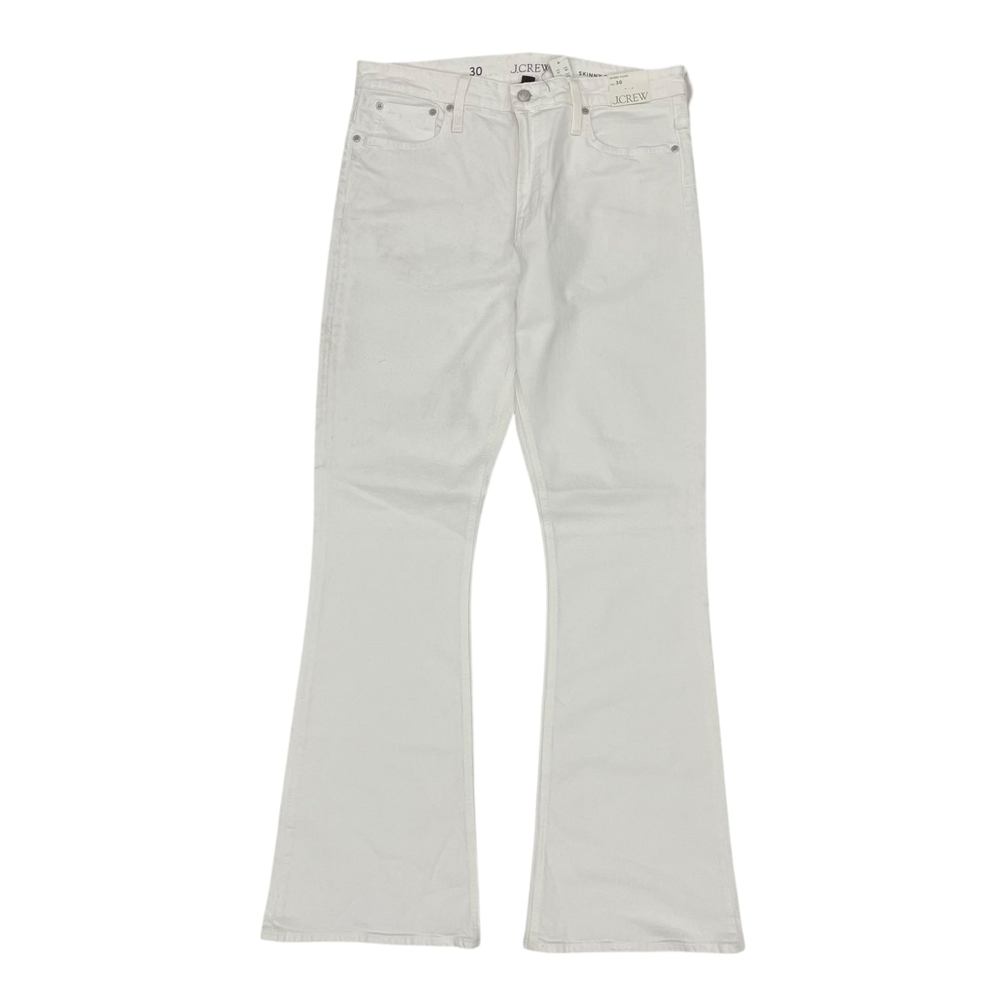 Jeans Flared By J. Crew In White Denim, Size:10