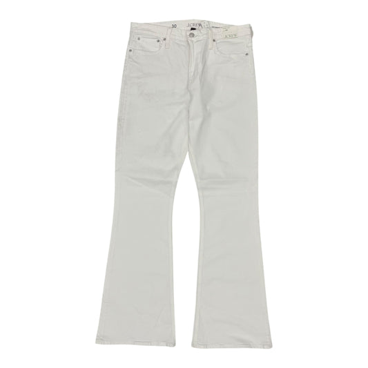 Jeans Flared By J. Crew In White Denim, Size:10