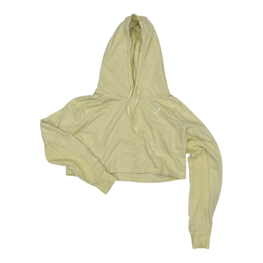 Athletic Sweatshirt Hoodie By Gym Shark In Yellow, Size:L