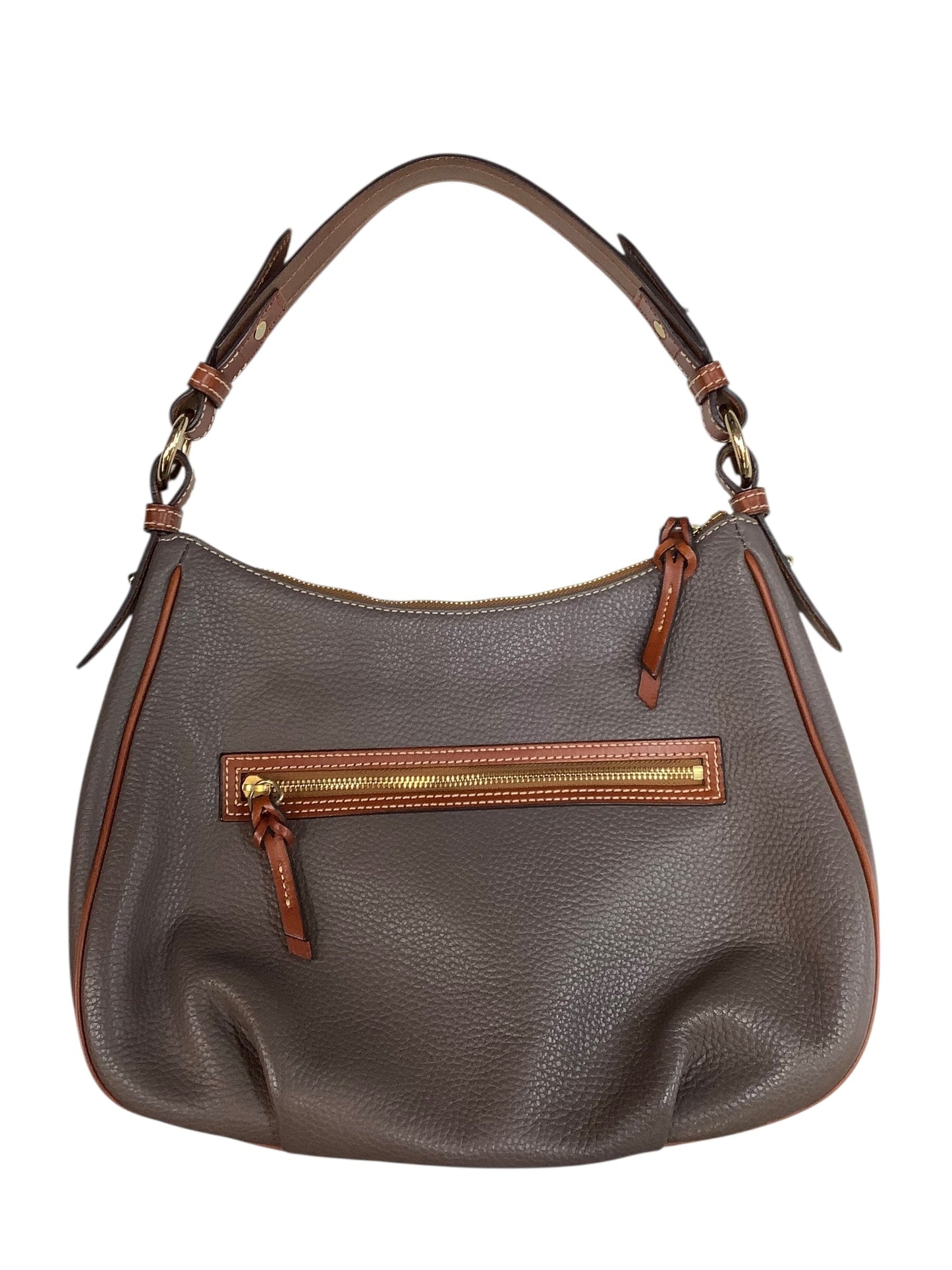 Handbag Designer By Dooney And Bourke In Taupe, Size:Medium