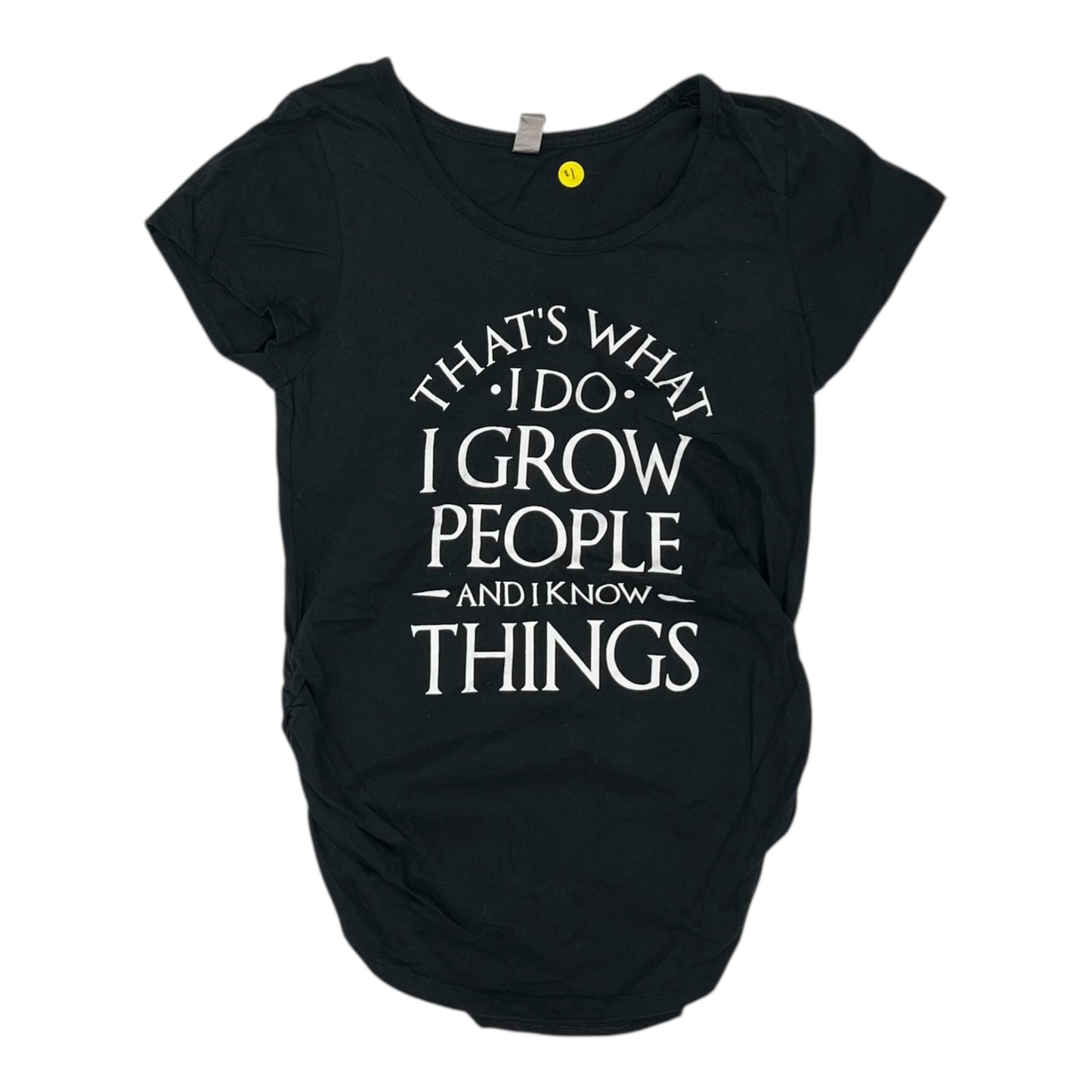 Mat Top Ss By Clothes Mentor In Black, Size:L