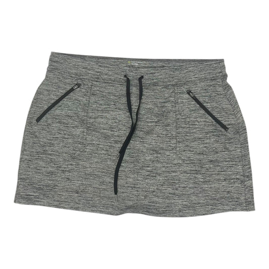 Athletic Skort By Tek Gear In Grey, Size:Xl