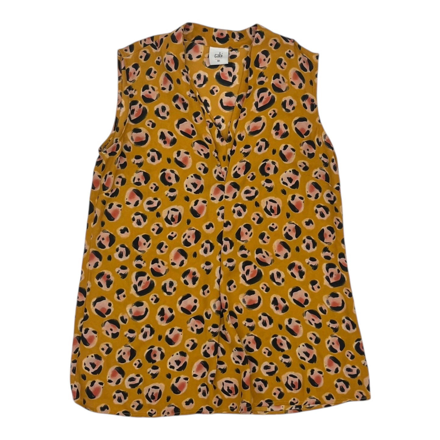 Blouse Sleeveless By Cabi In Animal Print, Size:Xs