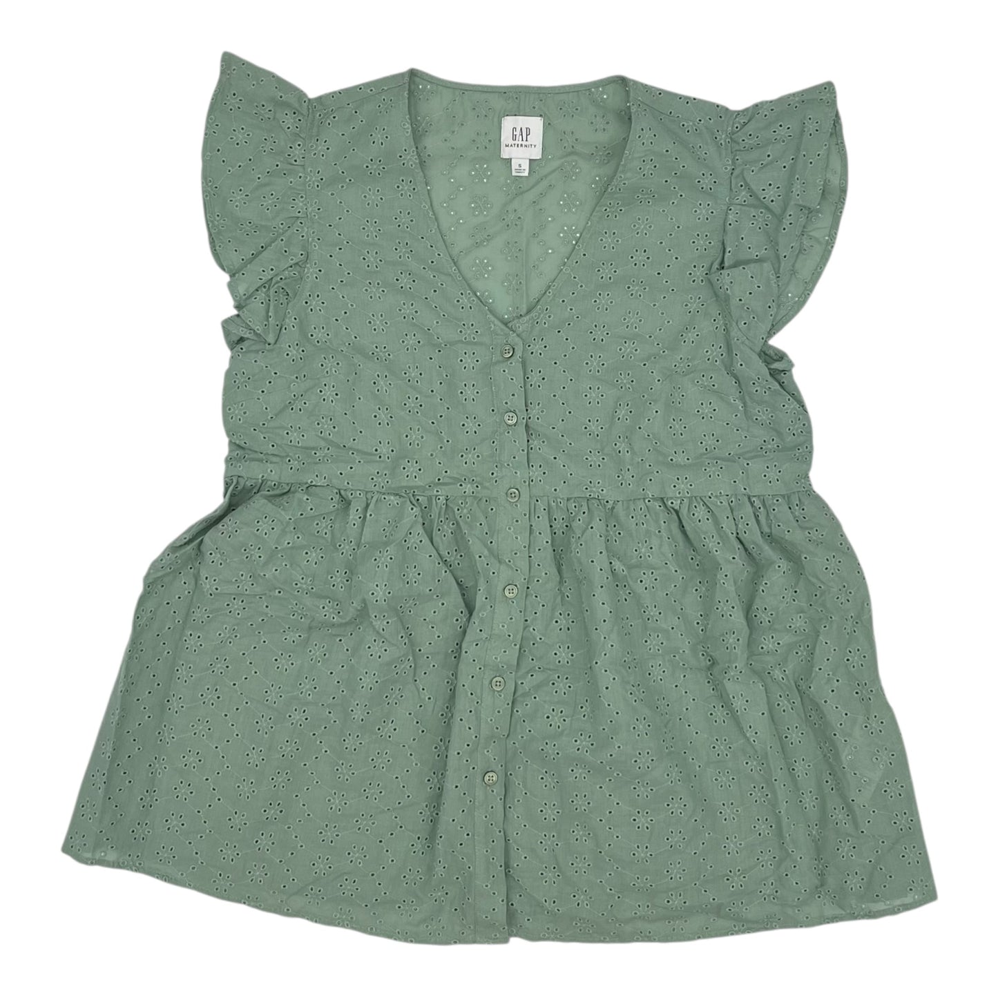 Mat Top Ss By Gap In Green, Size:S