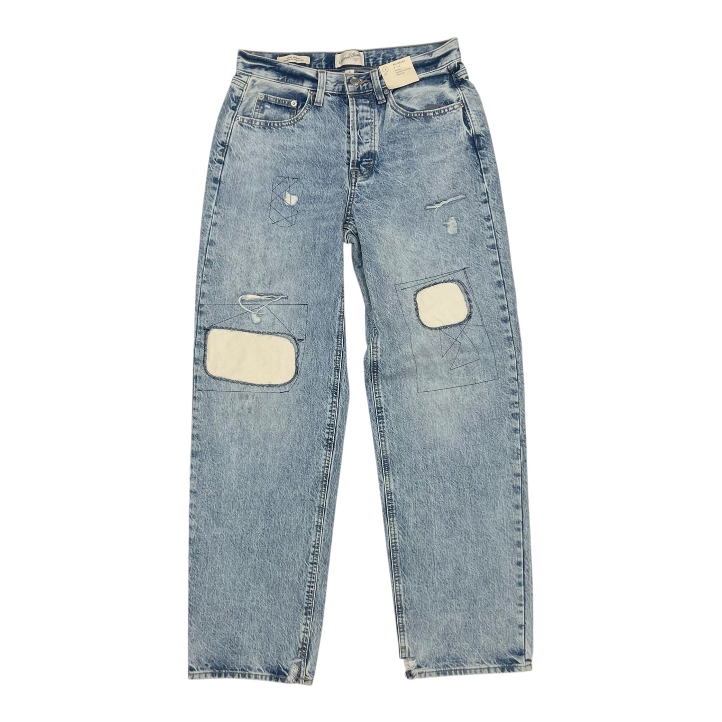 Jeans Wide Leg By Universal Thread In Blue Denim, Size:4