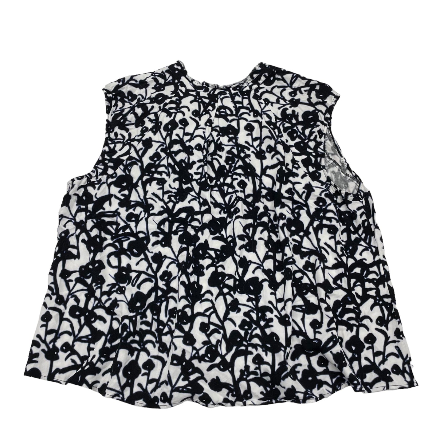 BLACK & WHITE TOP SLEEVELESS by NIC + ZOE Size:3X