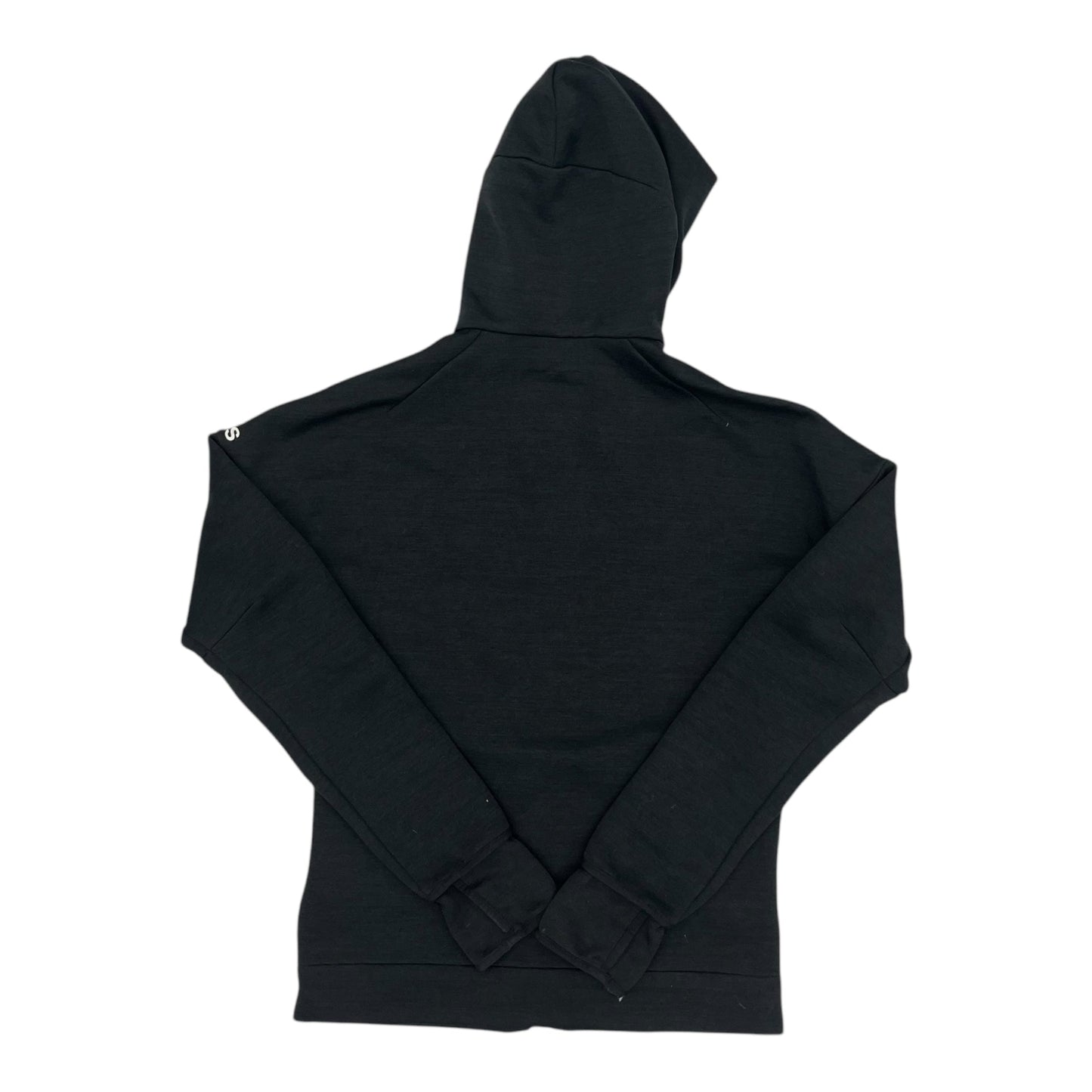 Athletic Sweatshirt Hoodie By Adidas In Black, Size:S