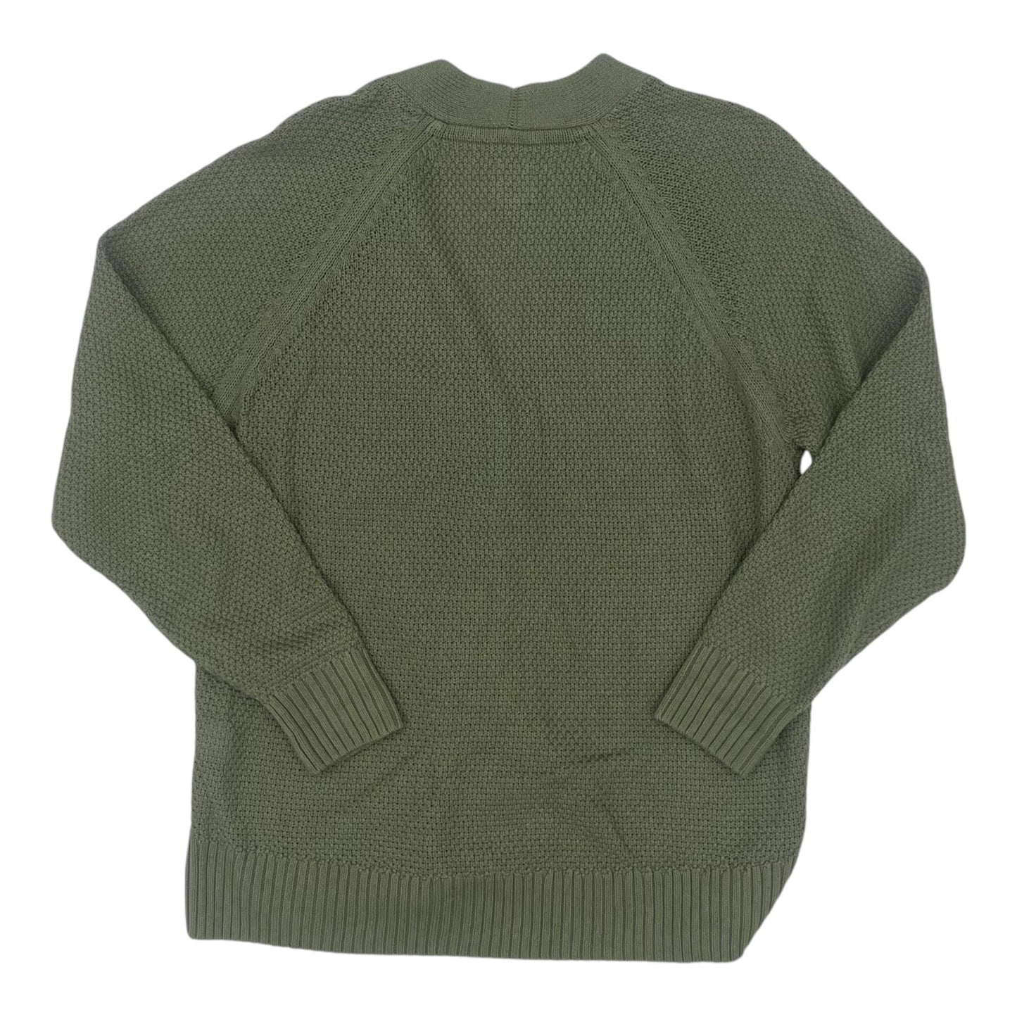 Sweater Cardigan By Gap In Green, Size:L