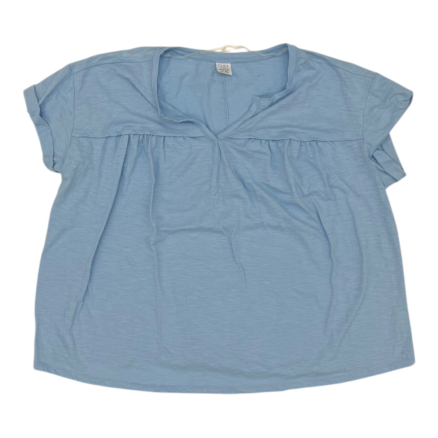 Mat Top Ss By Time And Tru In Blue, Size:Xxl