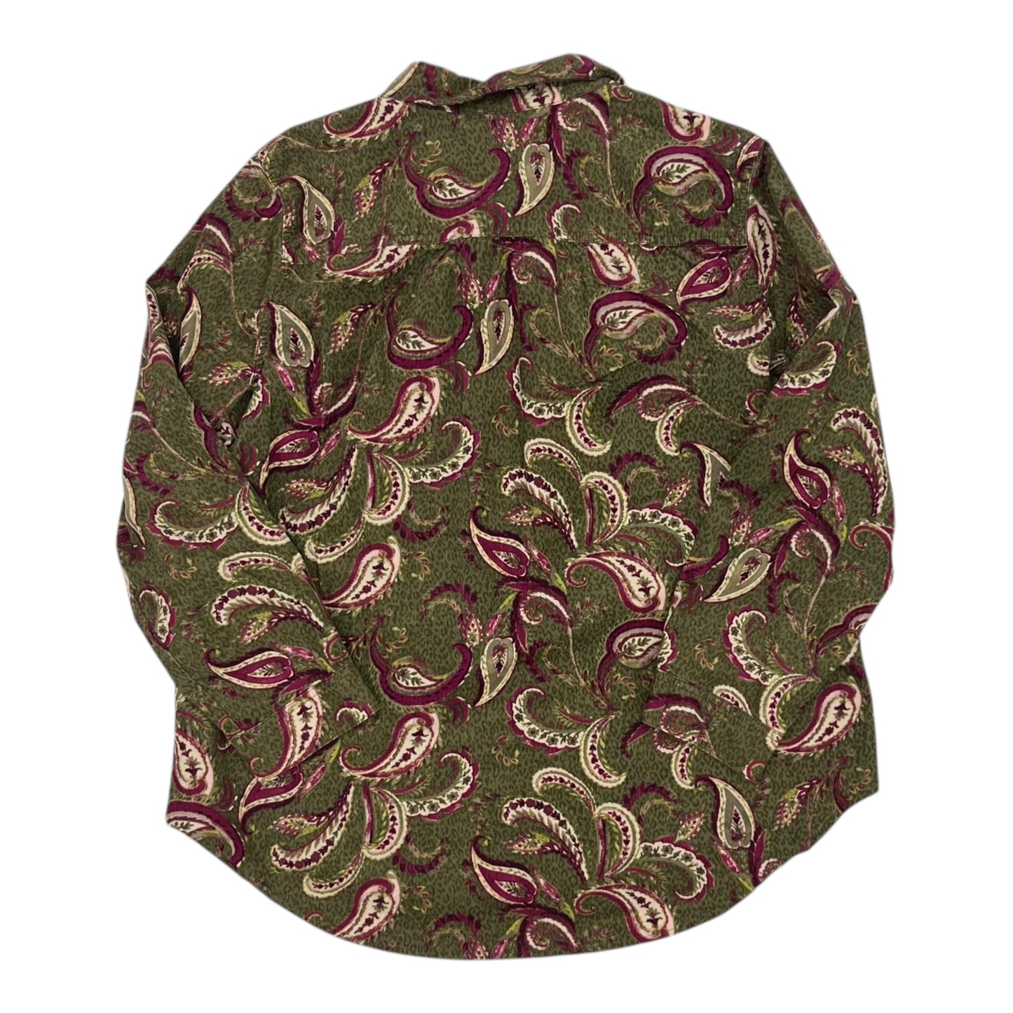 Blouse Ls By Chicos In Green, Size:Xl