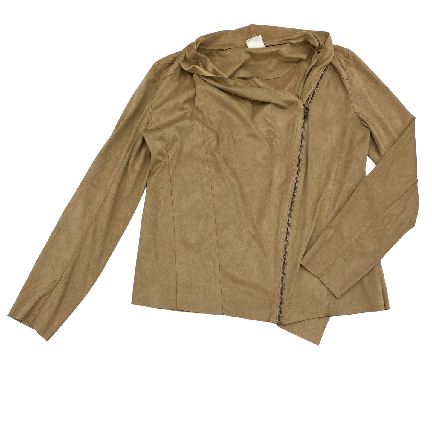 TAN JACKET MOTO by CLOTHES MENTOR Size:XL