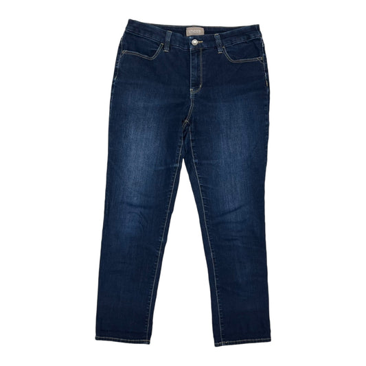 Jeans Skinny By Chicos In Blue Denim, Size:4