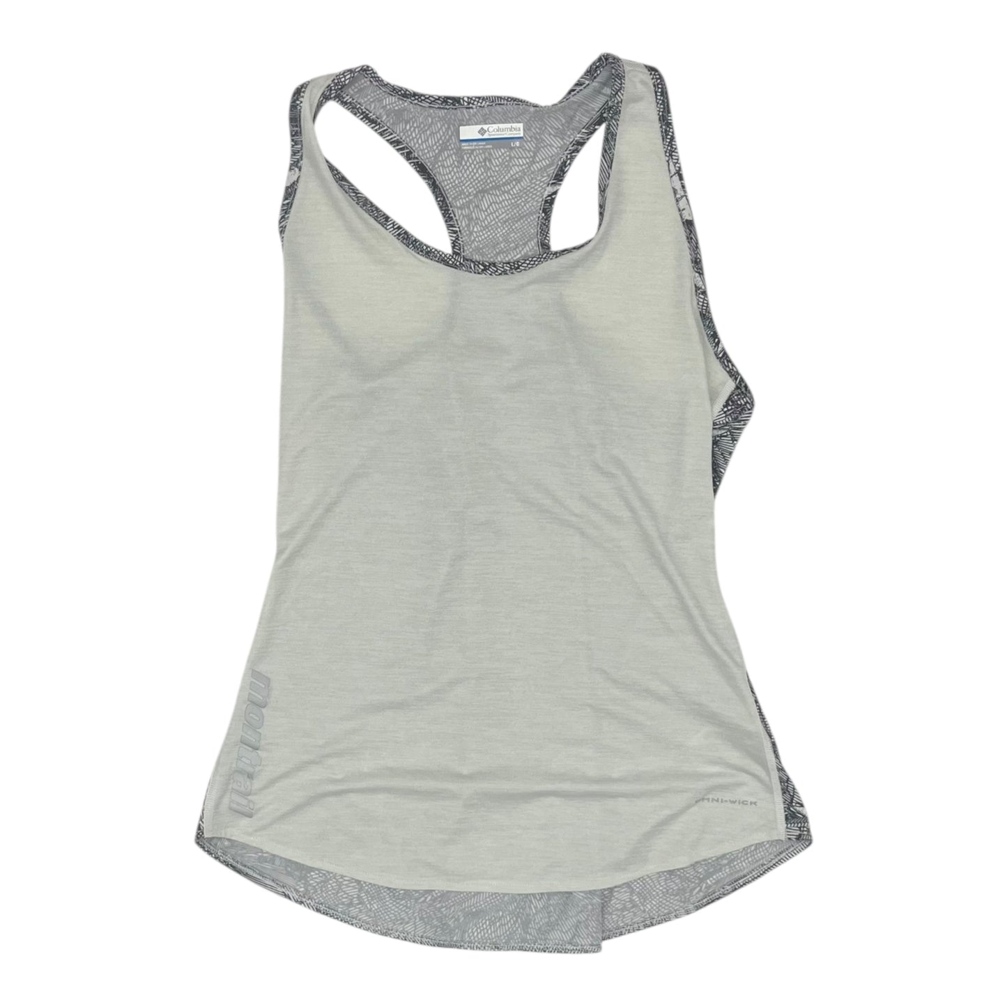 Athletic Tank Top By Columbia In Grey, Size:L