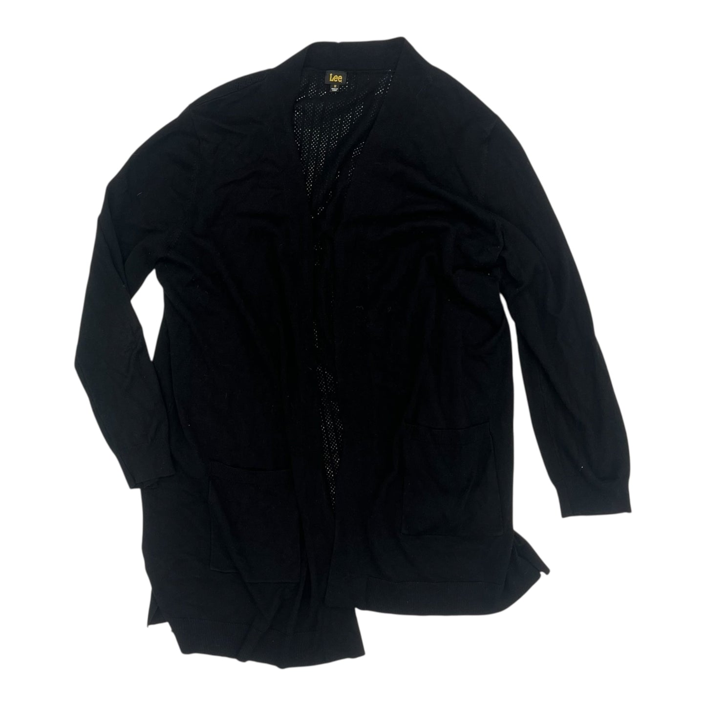 Cardigan By Lee In Black, Size:1X