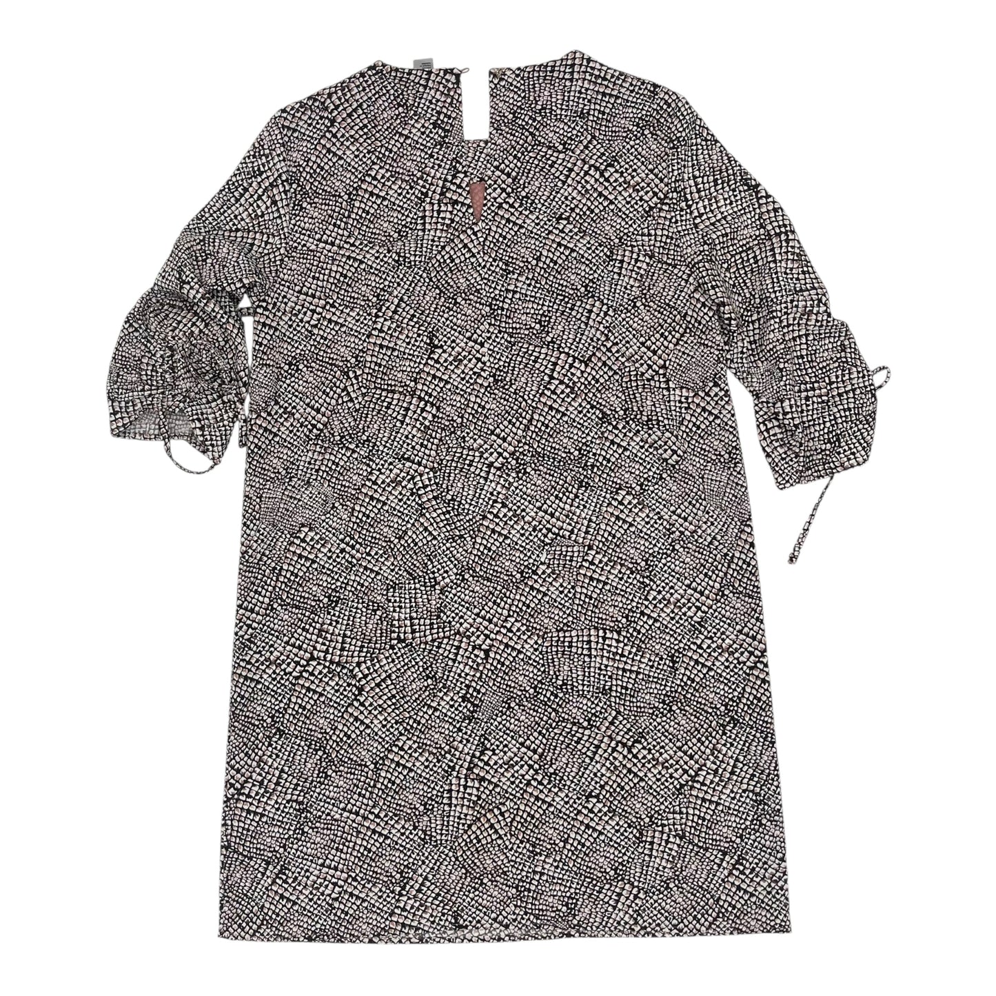 Dress Casual Short By H&M In Black & Pink, Size:12