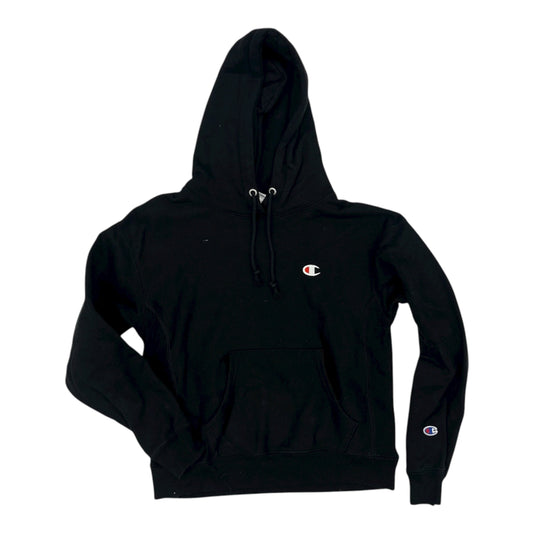 Athletic Sweatshirt Hoodie By Champion In Black, Size:S