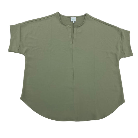 GREEN TOP SS by CLOTHES MENTOR Size:L