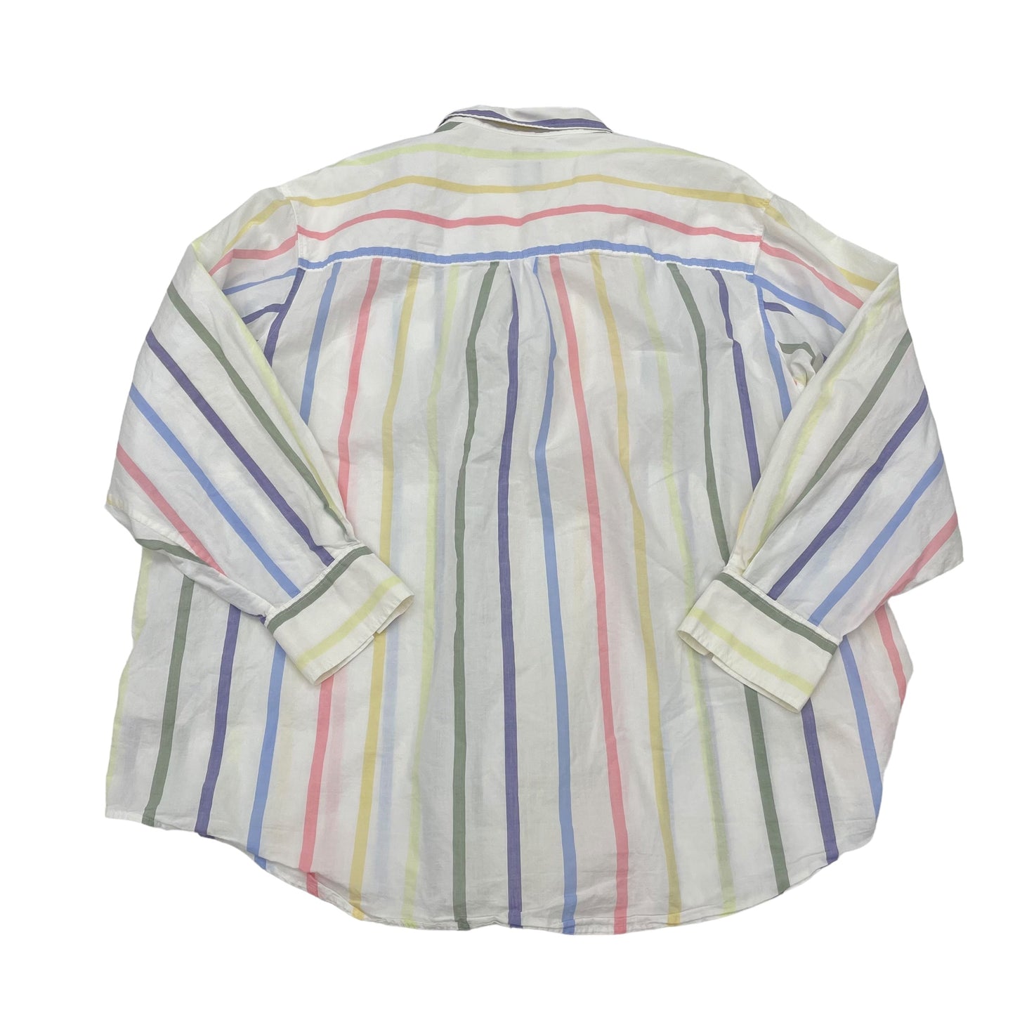 STRIPED PATTERN GAP TOP LS, Size L