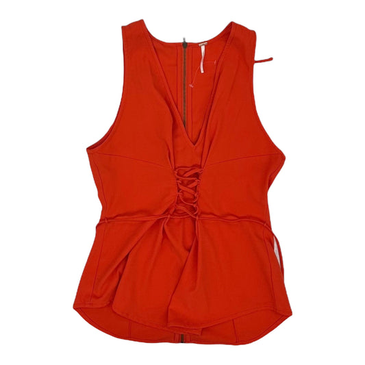 ORANGE BLOUSE SLEEVELESS by FREE PEOPLE Size:S