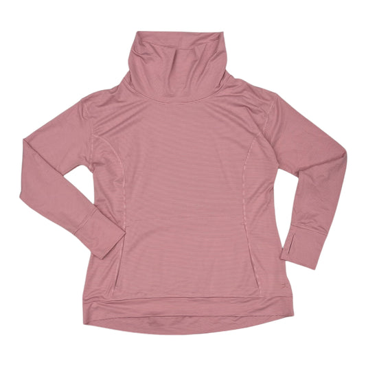 Athletic Top Ls Collar By Danskin In Pink, Size:L