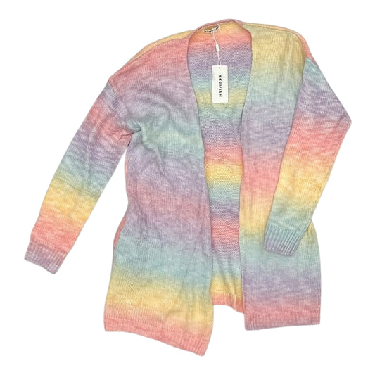 Sweater Cardigan By Cmc In Rainbow Print, Size:Xl