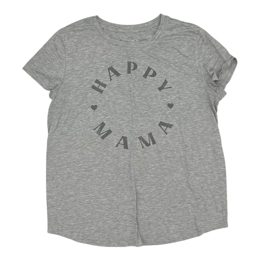 Mat Top Ss By Isabel Maternity In Grey, Size:L