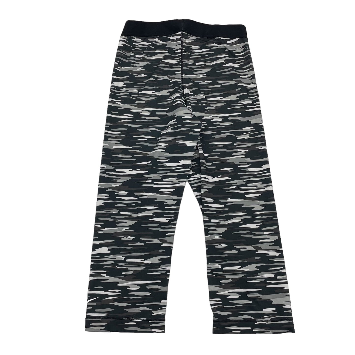 CAMOUFLAGE PRINT ATHLETIC LEGGINGS CAPRIS by NIKE APPAREL Size:M