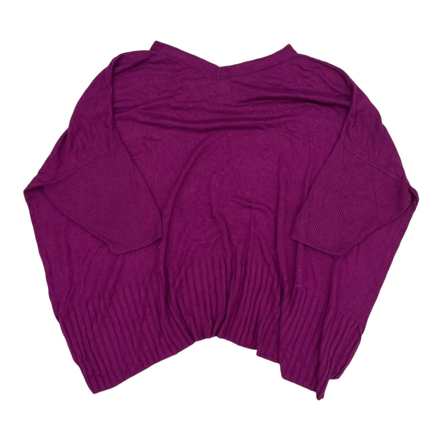 Sweater Ss By Evri In Purple, Size:3X