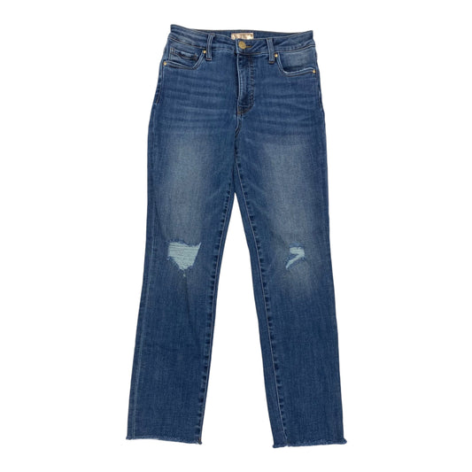 Jeans Straight By Kut In Blue Denim, Size:2