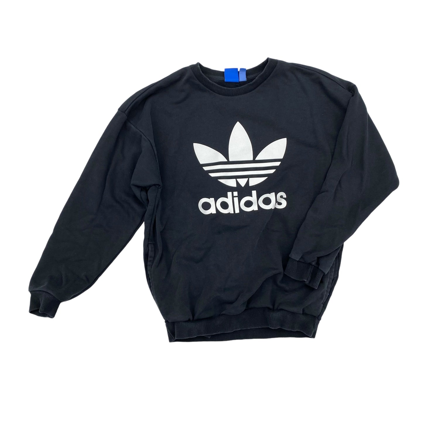 Athletic Sweatshirt Crewneck By Adidas In Black, Size:S