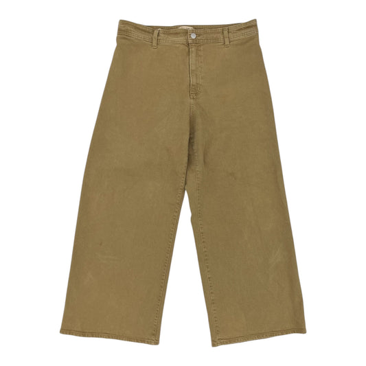 Jeans Wide Leg By Universal Thread In Green Denim, Size:14