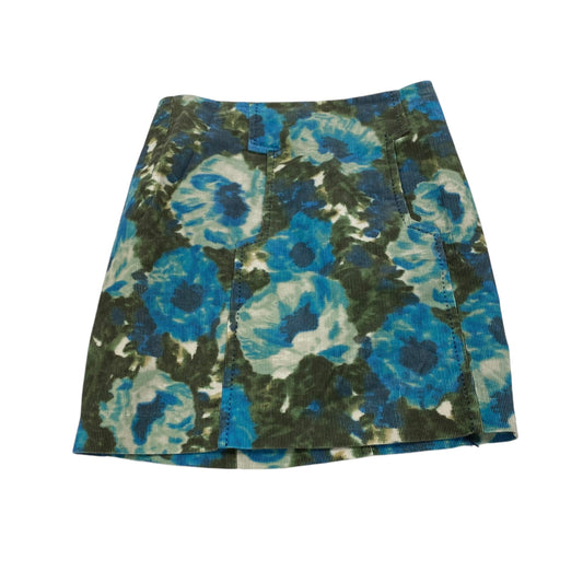 BLUE & GREEN SKIRT MINI & SHORT by ANTHROPOLOGIE Size:6