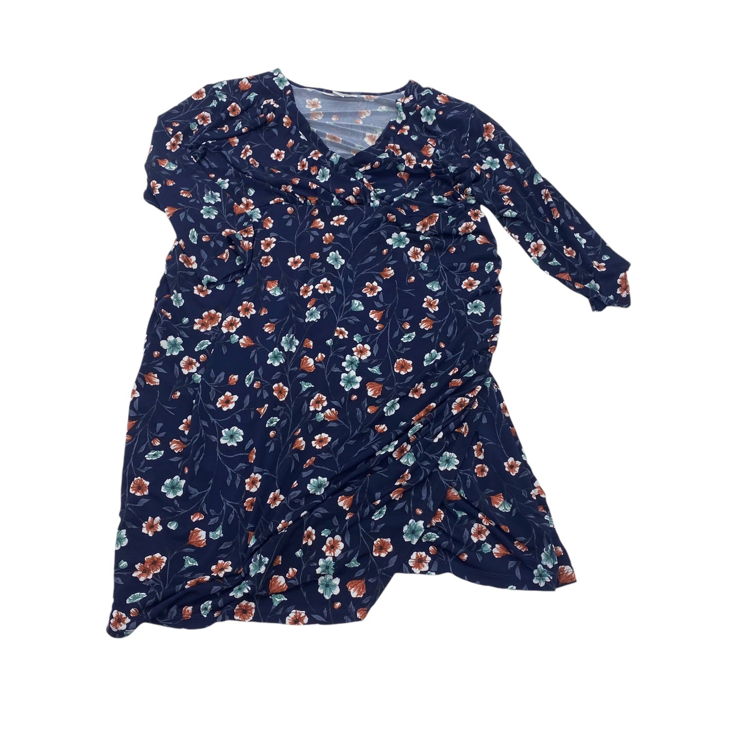 Mat Dress By Motherhood In Navy, Size:1X