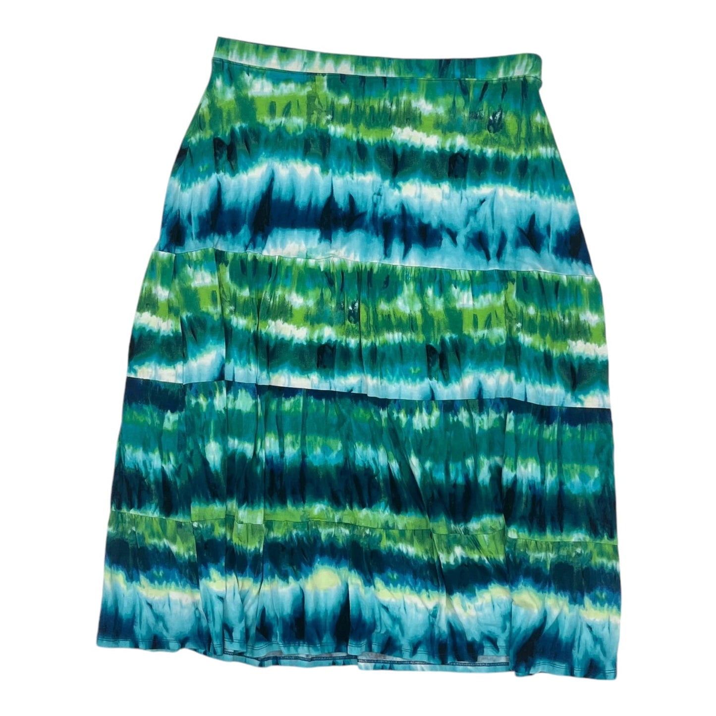 Skirt Midi By Chicos In Blue & Green, Size:M