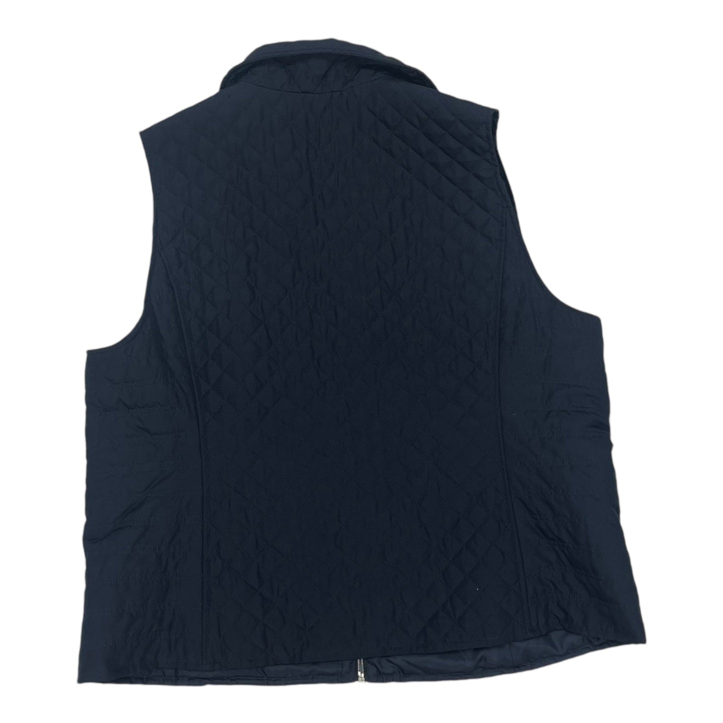 Vest Puffer & Quilted By Cj Banks In Navy, Size:1X