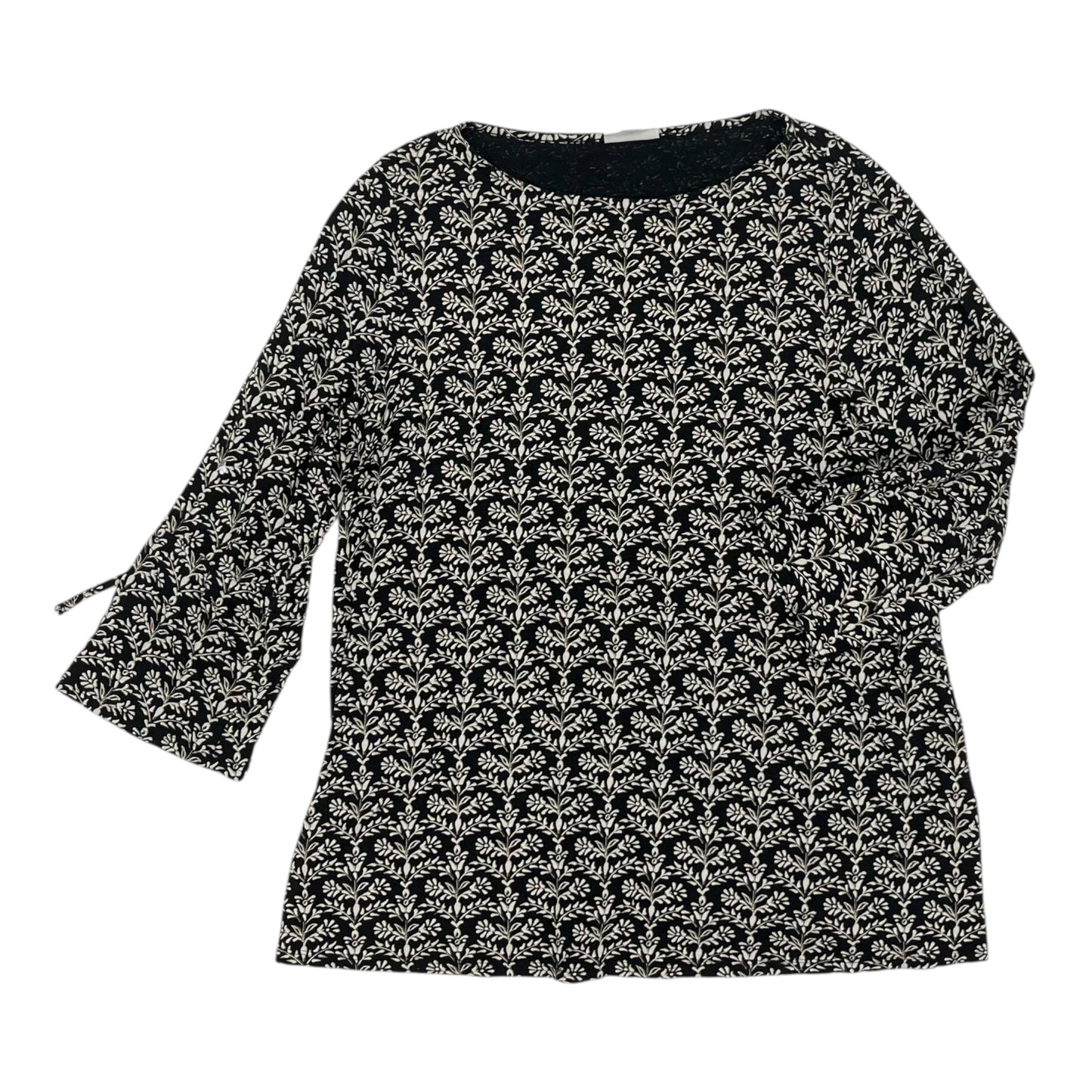 Top 3/4 Sleeve By J. Jill In Black, Size:M