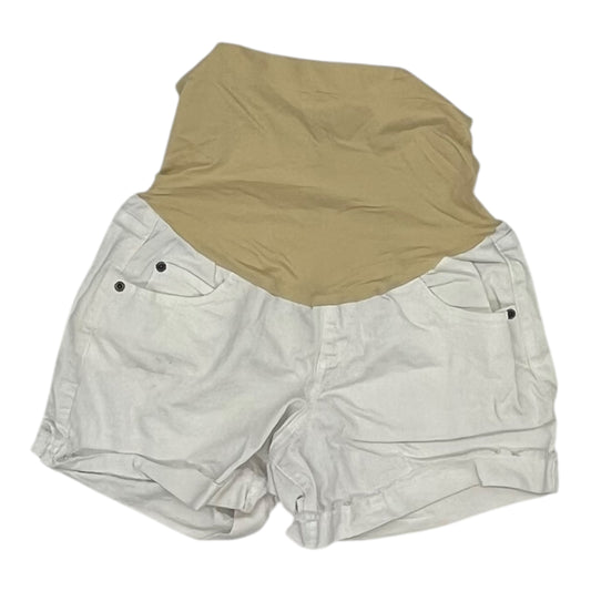 Mat Shorts By A Glow In White, Size:10