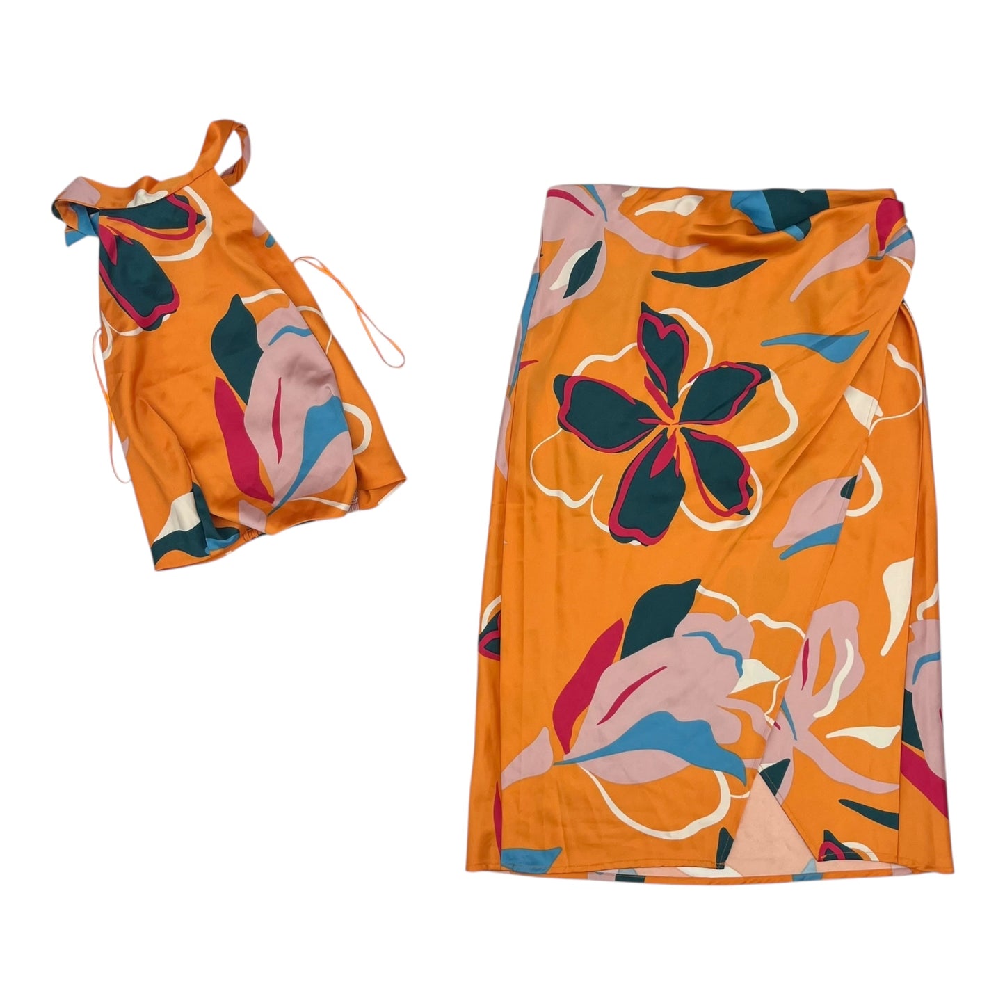 Skirt Set 2Pc By Sigrid Olsen In Orange, Size:S