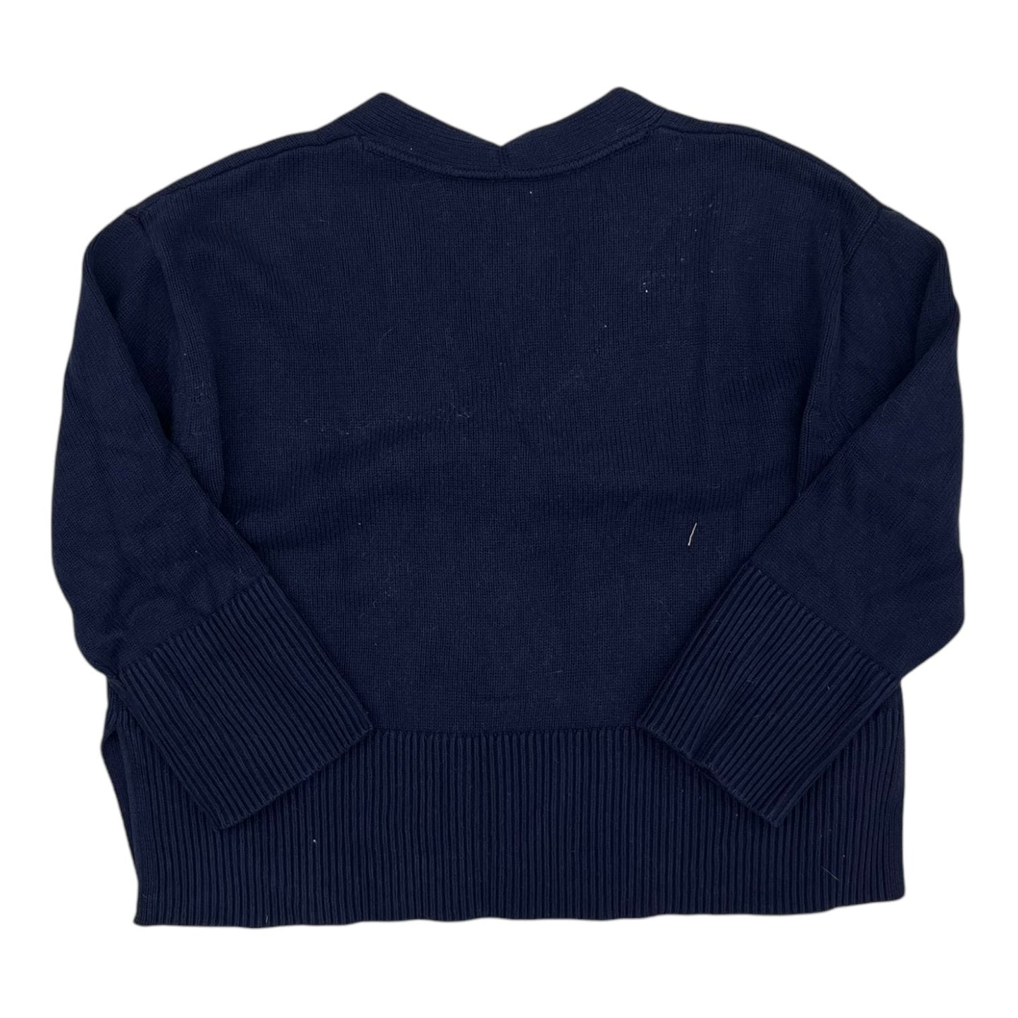 Sweater Cardigan By Gap In Navy, Size:L