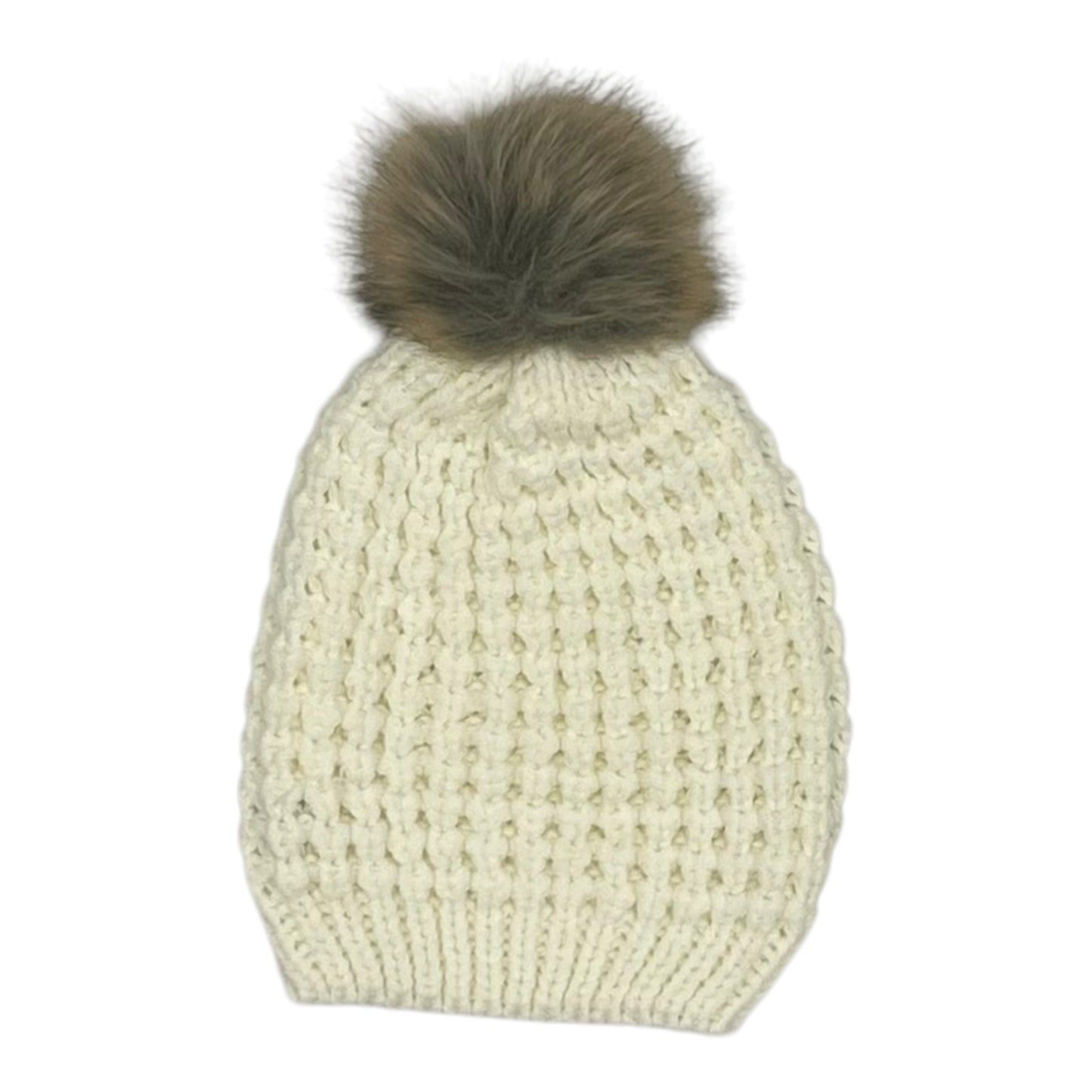 Hat Beanie By Clothes Mentor In Cream