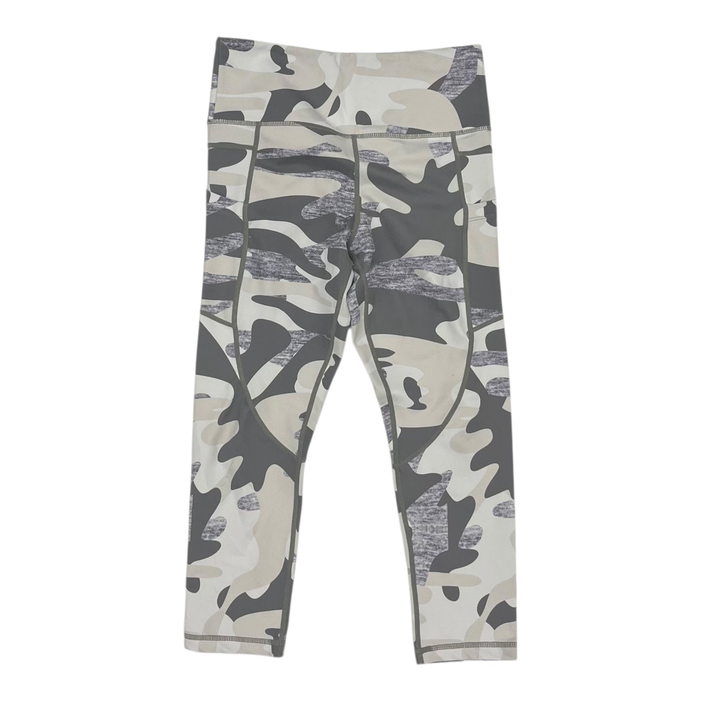 Athletic Leggings Capris By Zyia In Grey, Size:M