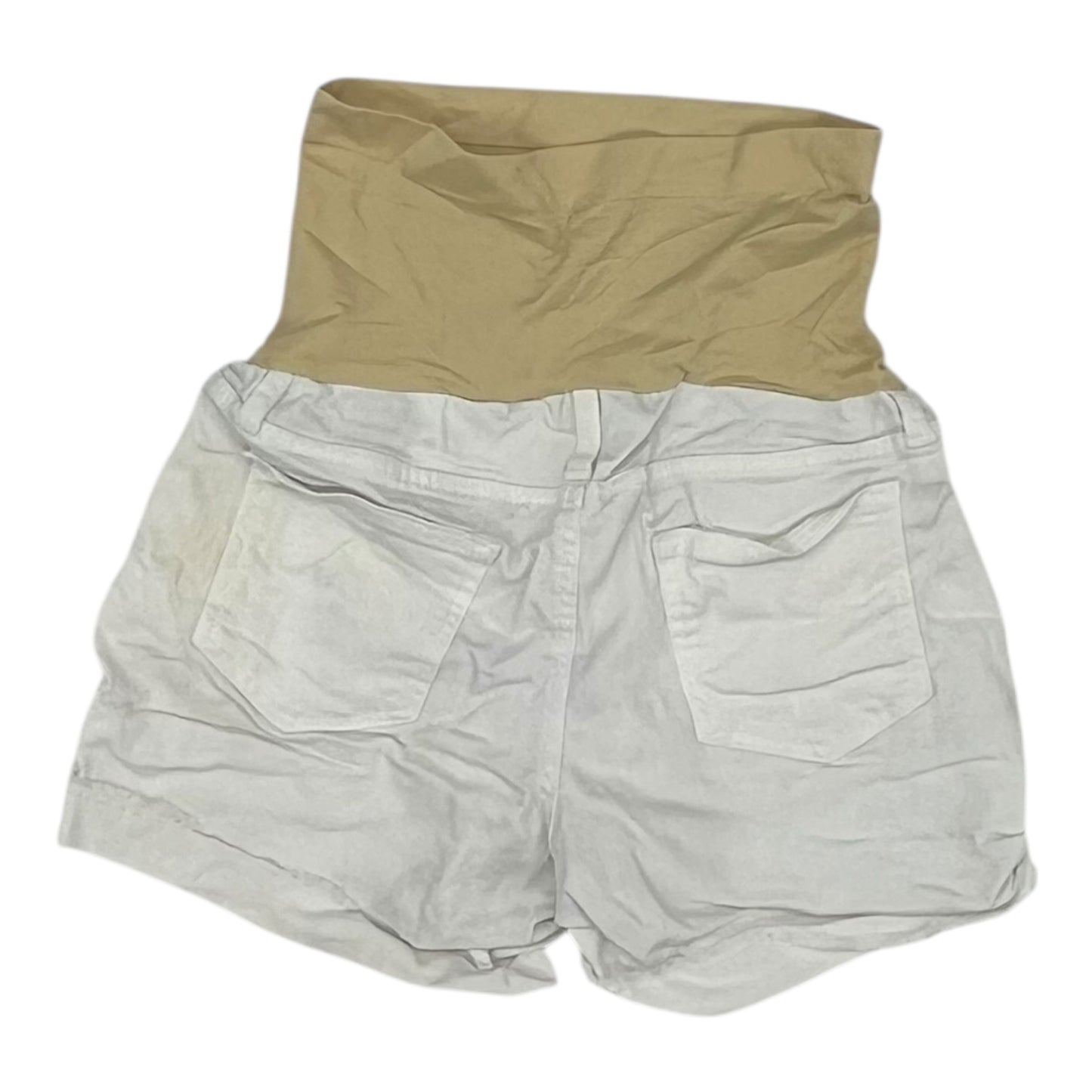 Mat Shorts By A Glow In White, Size:10