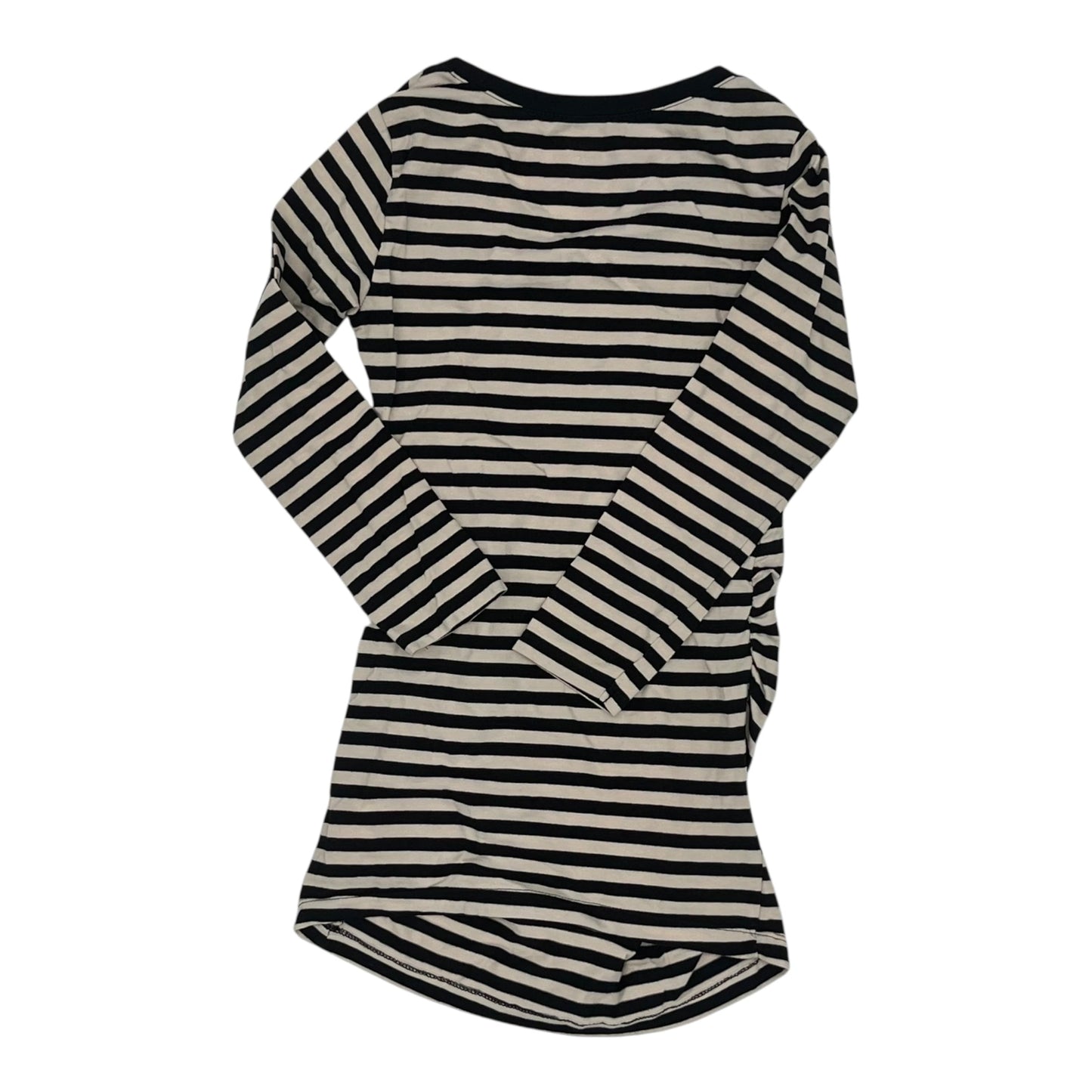 Mat Top Ls By H&M Mama In Black & Tan, Size:Xs