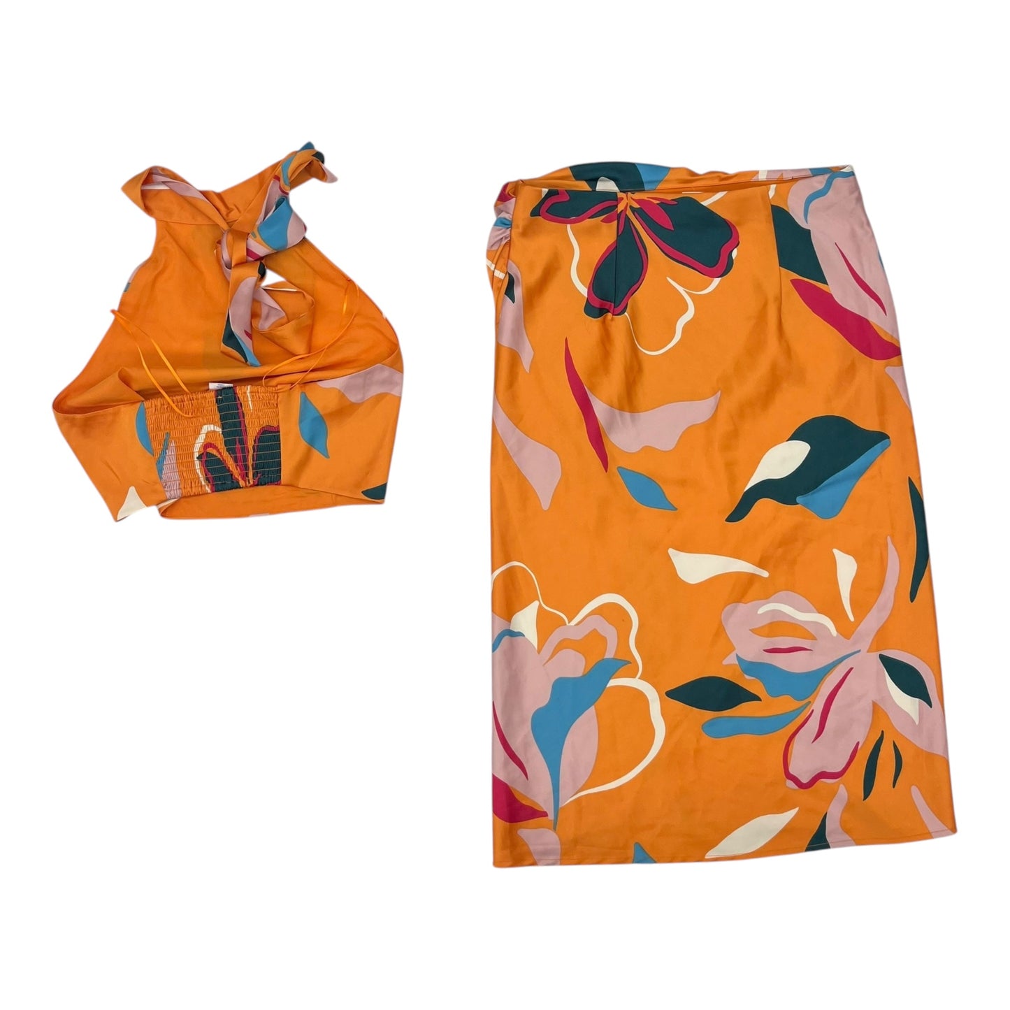 Skirt Set 2Pc By Sigrid Olsen In Orange, Size:S