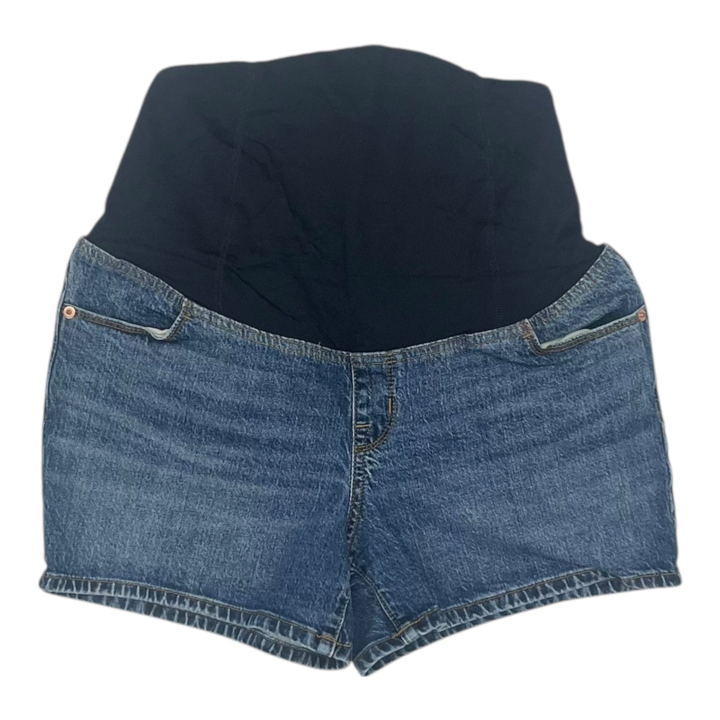 Mat Shorts By Isabel Maternity In Blue Denim, Size:8
