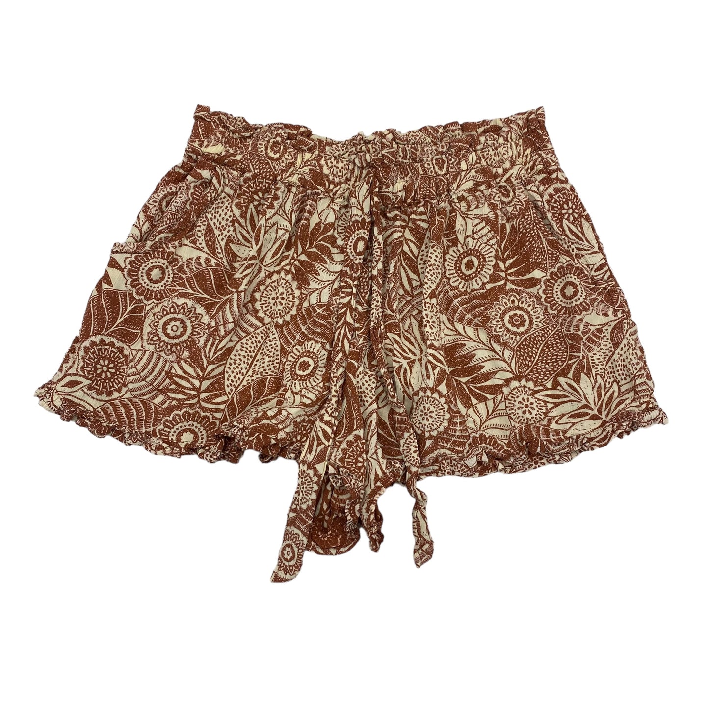 BROWN ANGIE SHORTS, Size L